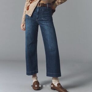 Anthropologie Colette Crop Wide-Leg Jeans by Maeve
